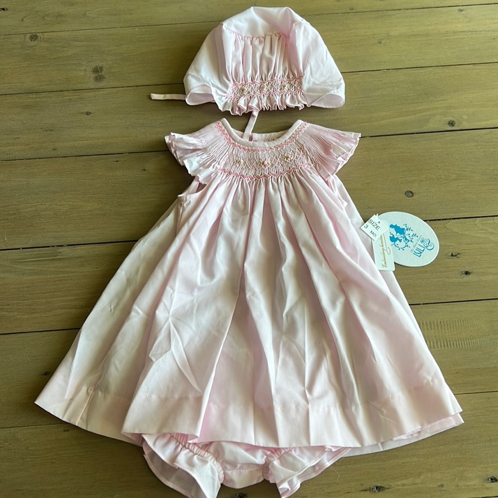 Luli and me smocked classic dress